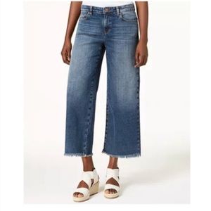 Eileen Fisher wide leg crop jeans size 6